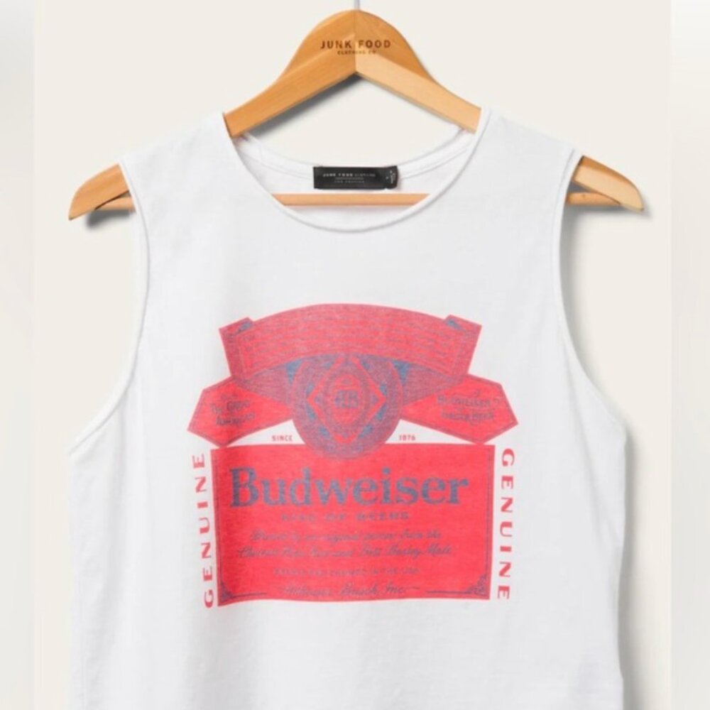 Budweiser Red and White Graphic Tank